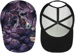 Baseball Cap Purple Cabbage Dad Hat Golf Baseball Hat for Men Women Adjustable Trucker Hat