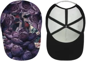 Baseball Cap Purple Cabbage Dad Hat Golf Baseball Hat for Men Women Adjustable Trucker Hat