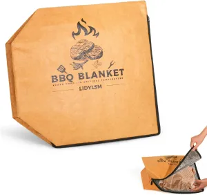 BBQ Blanket for Resting Meat,Reusable Insulated barbecue blanket-BBQ resting bag with wide mouth for Brisket/Pork Shoulders/Turkeys, Easy Clean, Lightweight,Grill Gifts For Men,Dad Husband (16inch)