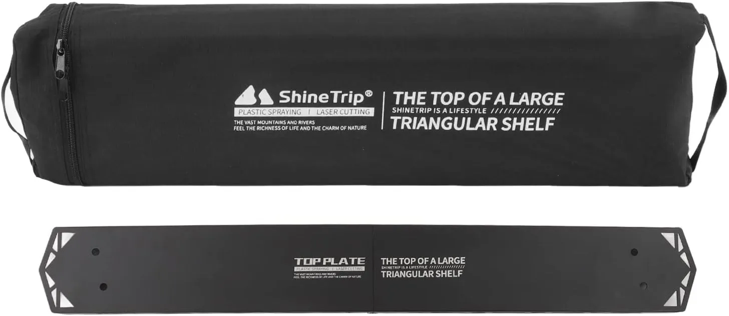 BBQ Storage Shelf Plate Portable Camping Tripod Plate Camping Rack Plate Foldable Portable High Strength Aluminum Alloy Outdoor Storage Shelf Plate for Camping Picnic BBQ