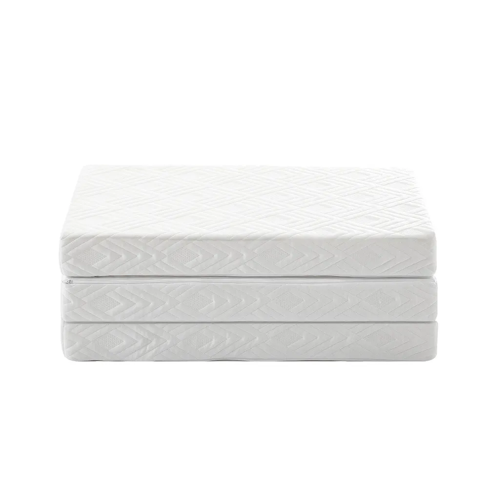 Bedra Folding Mattress 3-Fold Foldable Foam White