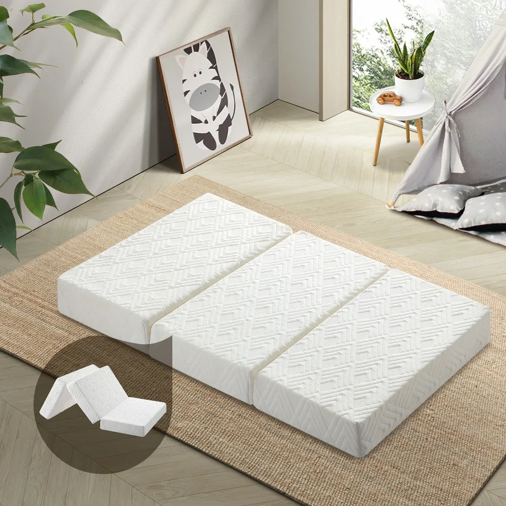Bedra Folding Mattress 3-Fold Foldable Foam White