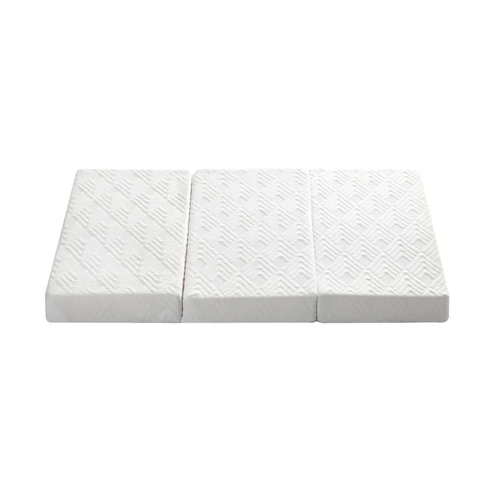 Bedra Folding Mattress 3-Fold Foldable Foam White