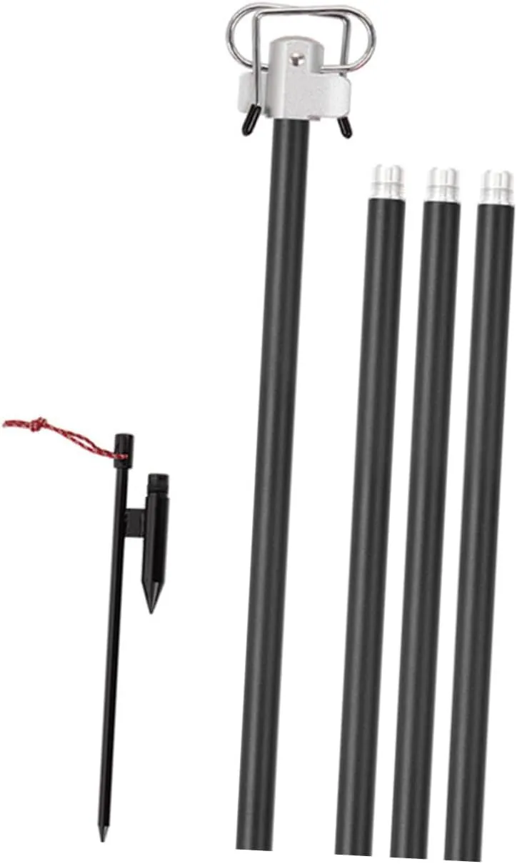 BESPORTBLE Collapsible Lantern Stand Portable Lamp Rack Outdoor Folding Lamp Bracket Sturdy Aluminum Alloy Easy to Store