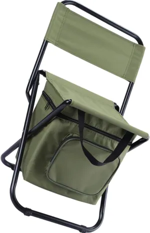 BESPORTBLE Portable Cooler Chair Storage Outdoor Folding Fishing Chair Insulated and Lightweight Design for Camping and Relaxation Multifunctional Use