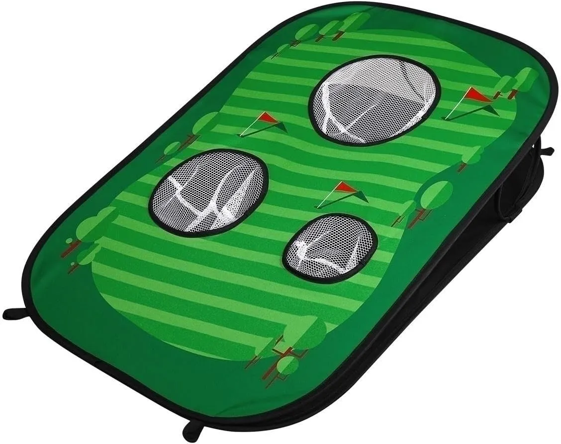 BESPORTBLE Practice Mat and Net, Foldable Chipping Net Hitting Mat Target Net for Indoor Outdoor Practice Training Games, Christmas Gift 1 Set