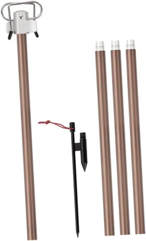 BESPORTBLE Thick Light Holder for Outdoor Camping Light Bracket Portable Aluminum Alloy Camping Lantern Pole