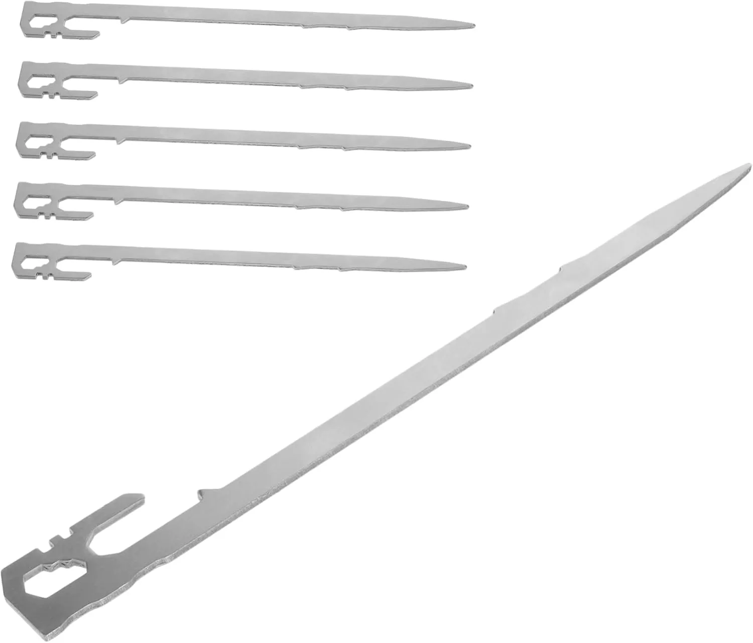 BESTonZON 6pcs Heavy Duty Ground Fixing Stakes Thickened Tent Pegs for Secure Installation Beaches Grass Mud Outdoor Camping and Tarp Use and Easy to Install