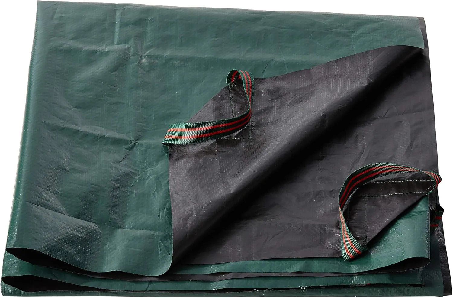 Bosmere Yard Waste Tarp, Heavy Duty Garden Tarp with Reinforced Corner Handles, UV Resistant Coating, 84-inch x 84-inch, Green