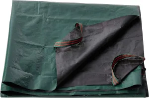 Bosmere Yard Waste Tarp, Heavy Duty Garden Tarp with Reinforced Corner Handles, UV Resistant Coating, 84-inch x 84-inch, Green