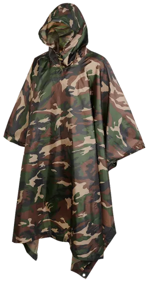 Brandit Ripstop Poncho woodland