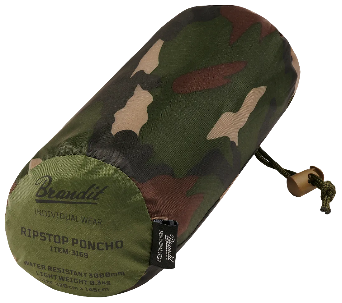 Brandit Ripstop Poncho woodland