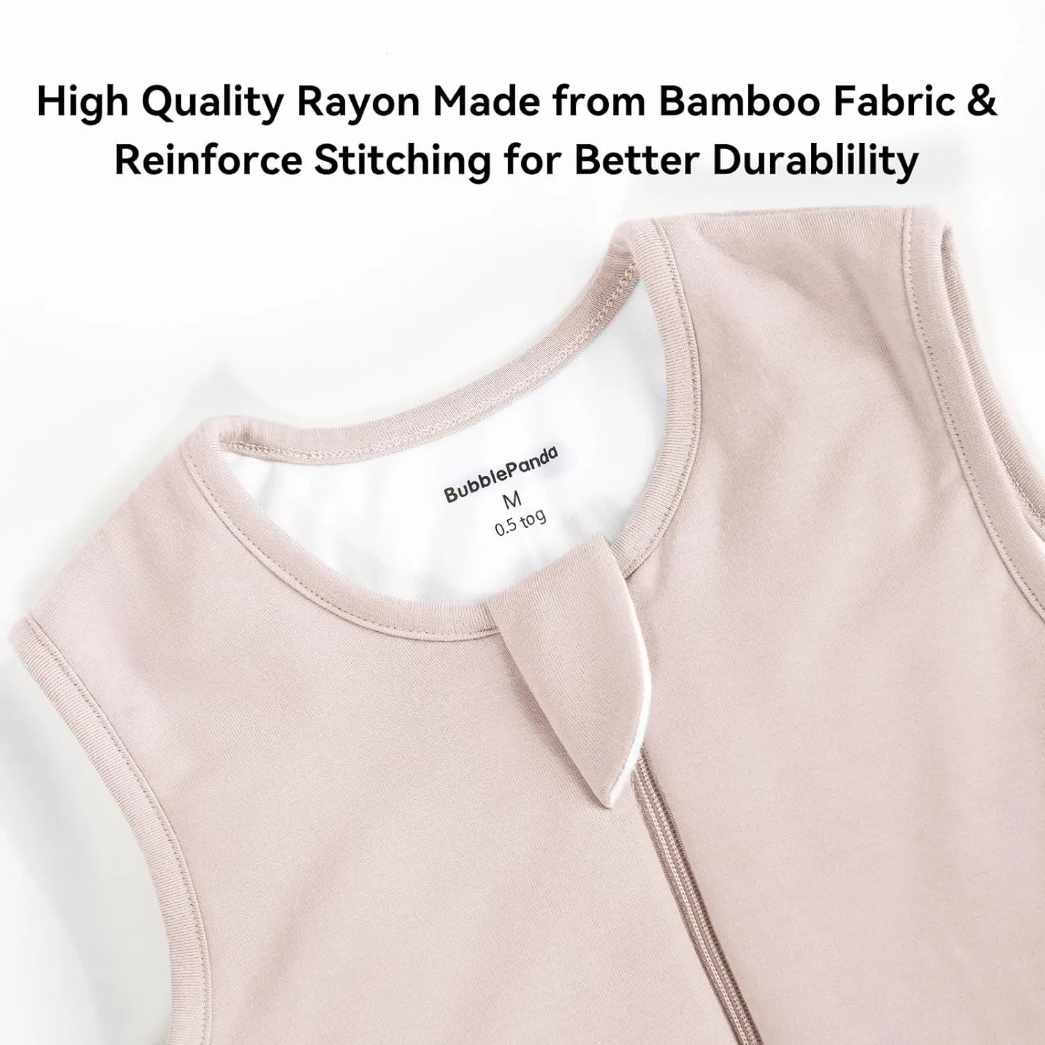 BubblePanda Rayon Made from Bamboo Toddler Sleep Sack with Feet 0.5 Tog Ultra Soft Toddler Sleeping Sack 3t-4t Baby Sleep Bag Walker Wearable Blanket with Legs 2-Way Zipper Lightweight