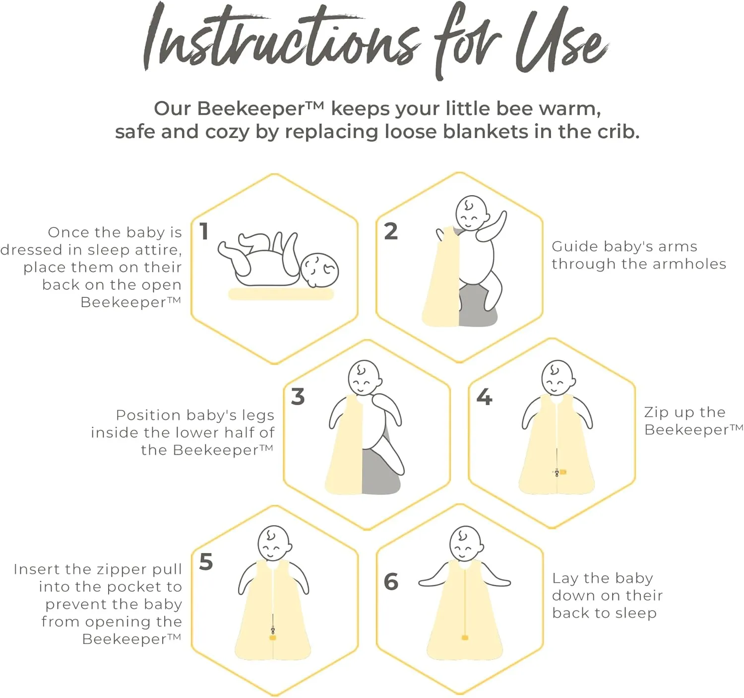 Burt's Bees Baby Beekeeper Wearable Blanket, Organic Cotton Swaddle 0.5 or 1.5 TOG, Newborn Essentials Shower Gift