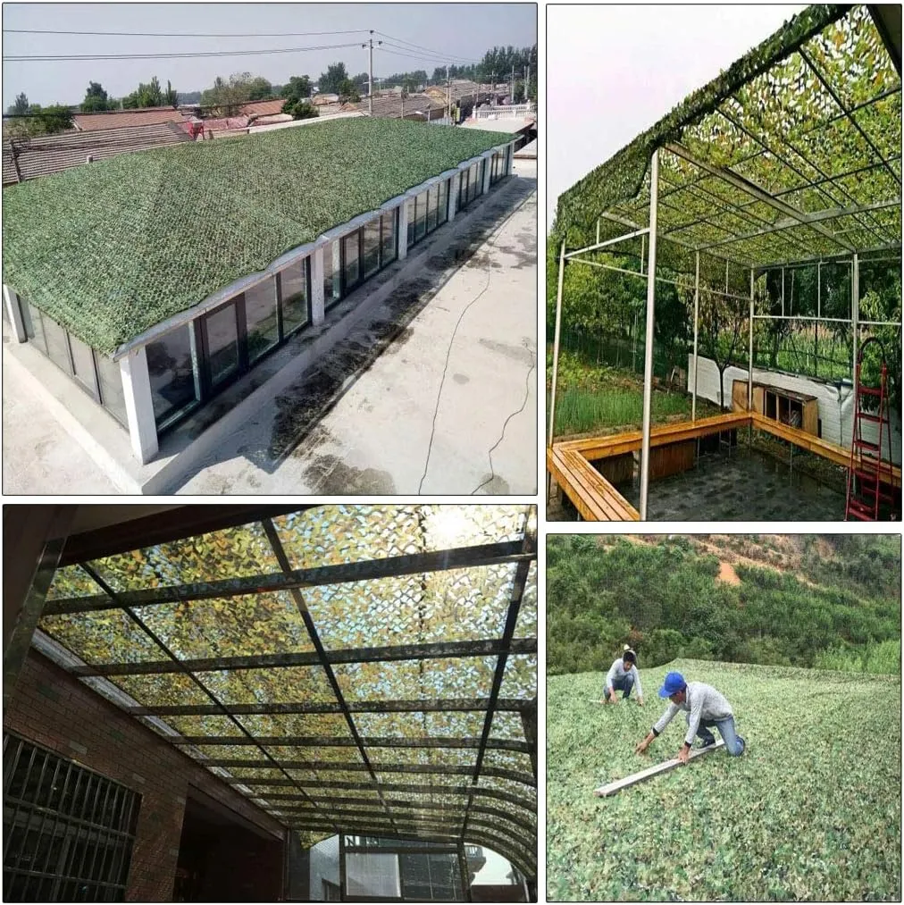 Camouflage Net Sunshade Camp Army Military Camo Net Tarp Mesh Net Car Covering Tent Hunting Blinds Netting Cover Conceal Drop Net Curtain Ceiling Factory Shelter