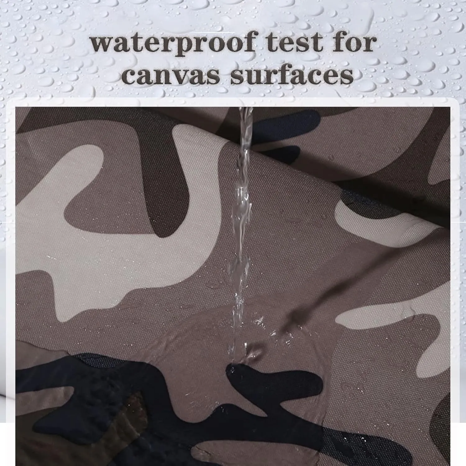 Camouflage Tarp Sheet Heavy Duty Tarpaulin Camo Cover Waterproof Tarp Tent Metal Eyelets,Multipurpose Caravan Protective Groundsheet 0.4mm Thick Canvas (Size:2x2.5m)