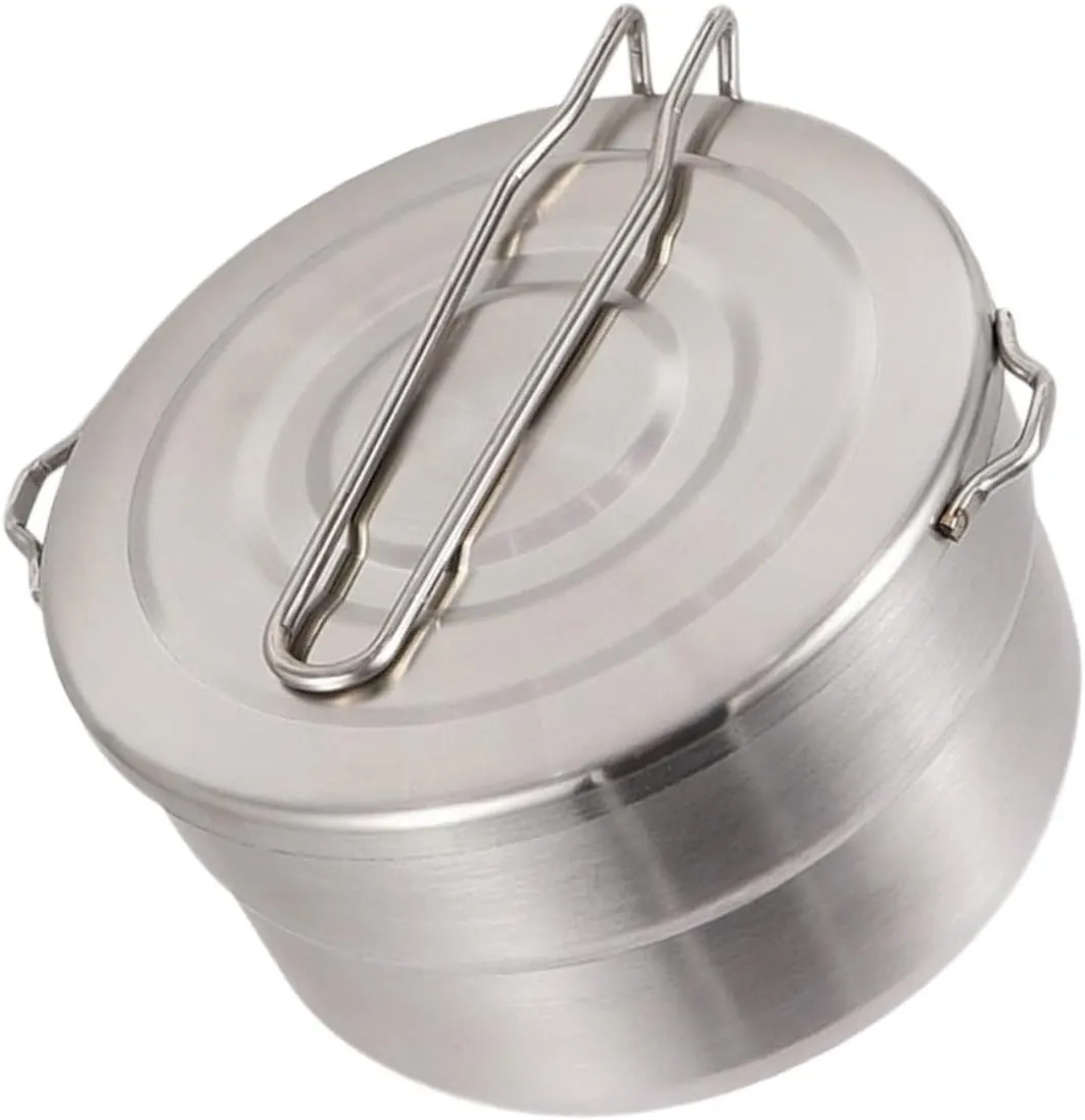 Camp Fire Cooking Equipment Hiking Cook Pot Compact Picnic Cookware Set for Outdoor