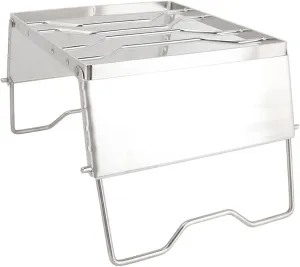 Campfire Grill Grate, Camp Fire Cooking Equipment with 10KG Loading Stainless Steel Stove Stand Rack, Foldable Picnic Pot Bracket, Multifunctional Stove Rack Camping Gear for