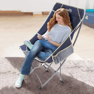 Camping Chairs, High Back Folding Camping Chairs Lightweight Portable Compact Seat for Adults Fishing Travel Picnic Festival Hiking Backpack