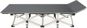Camping cot Folding Bed Portable Camping Cot Space-Saving Folding Cot for Office Nap Beach Vocation and Home Lounging Twin Size Frame 71 * 188cm Folding cot