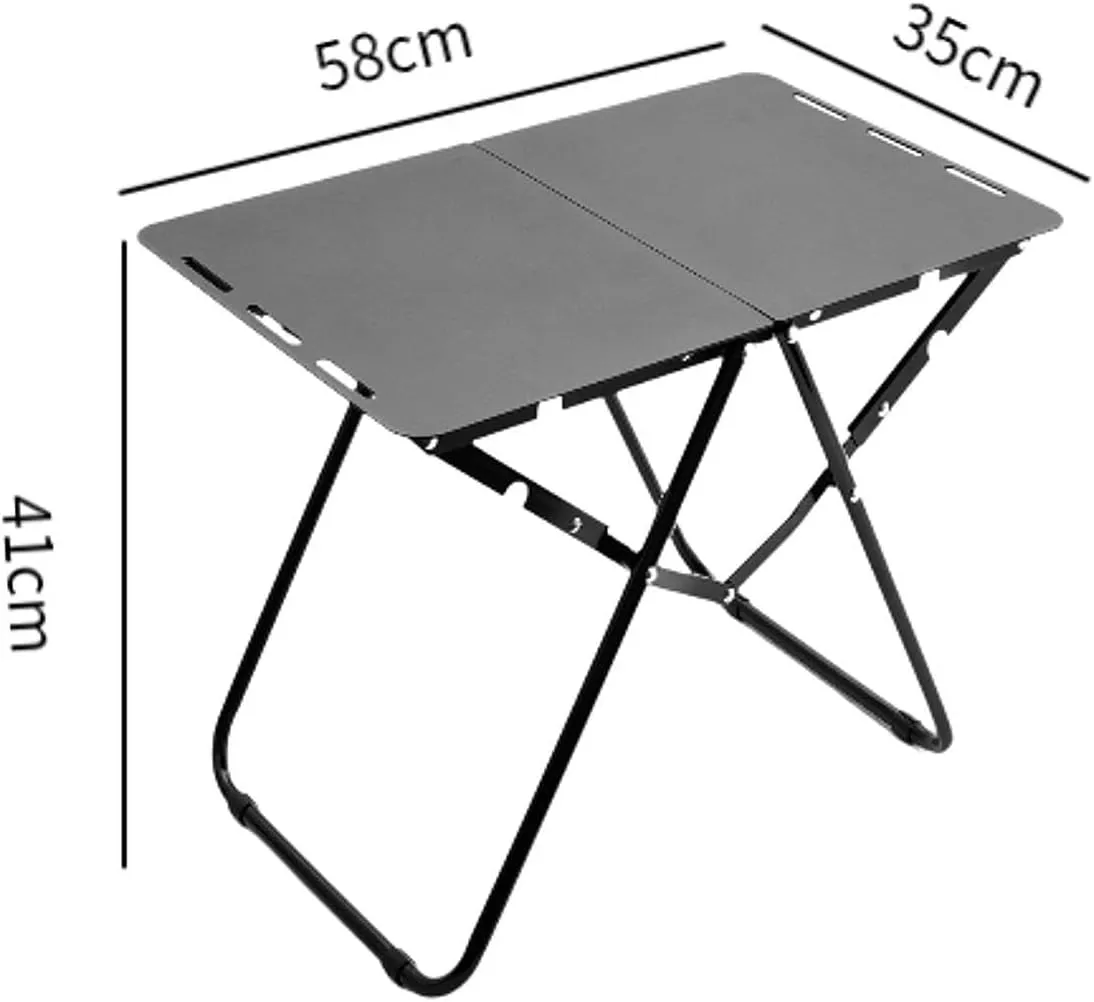 Camping Folding Table for 1-2 Persons Portable Fold up Camp Dining Table Picnic Table for Dining Outdoor Camping Hiking Party