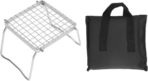 Camping Grill Camping Grill Grate 19. 0×18. 0×4. Portable Grill Silver Folding Grill Rack Stainless Steel Camping Grill For Outdoor Folding Stove
