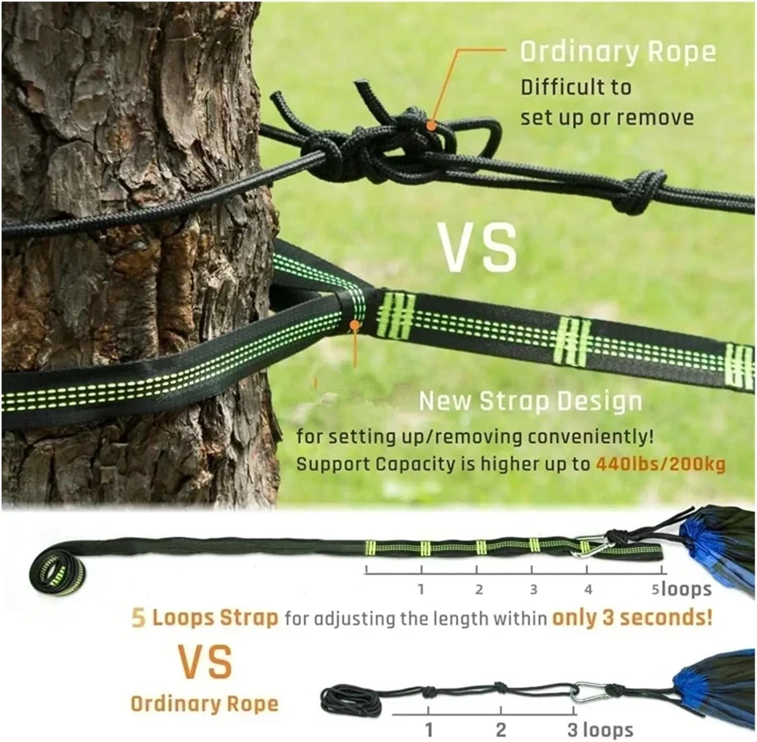 Camping Hammock with Mosquito Net and Rain Fly Tarp,Hammock Chair Swing Chair Outdoor for Backpacking, Survival,Travel for Terrace, Outdoor(Camouflage and Camou)