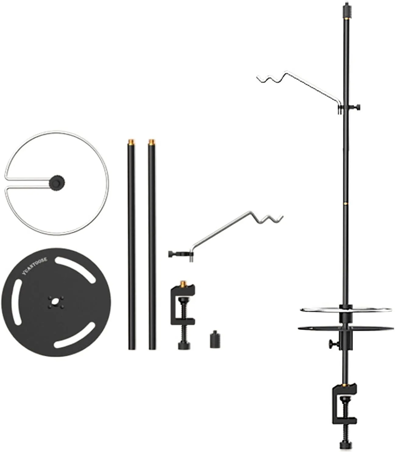Camping lamp Pole Collapsible lamp Pole Outdoor Lantern Hanger Lantern Hanging Hook lamp Pole Lantern Hanger Collapsible Camping Lamp Pole Adjustable Heights Lightweight Aluminum Alloy