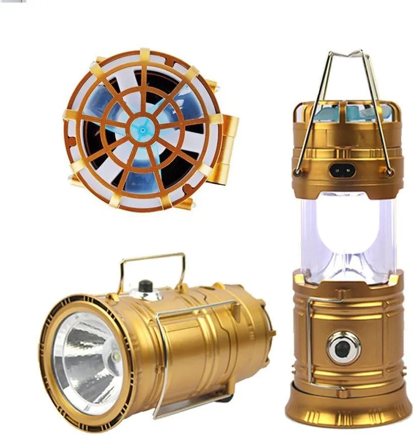 Camping Lantern with a Mini Fan,Portable Bright Solar Rechargeable Outdoor Flashlights Tent Light with USB Power Bank for Hiking,Hunting,Camping