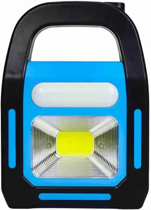 Camping Lantern,3 in 1 Solar USB Rechargeable Lantern Tent Lights for Emergency, Hurricane (Blue)