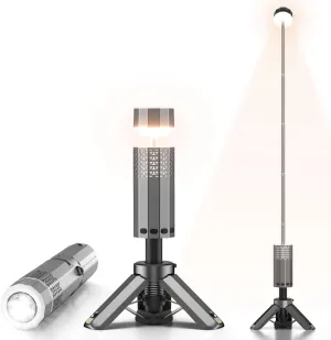 Camping Lights Telescopic - Camping Lantern with 12000mAh Battery Magnetic Base, 3 Light Modes, Waterproof Rechargeable LED Hiking, Emergency, Outdoor & Indoor Use