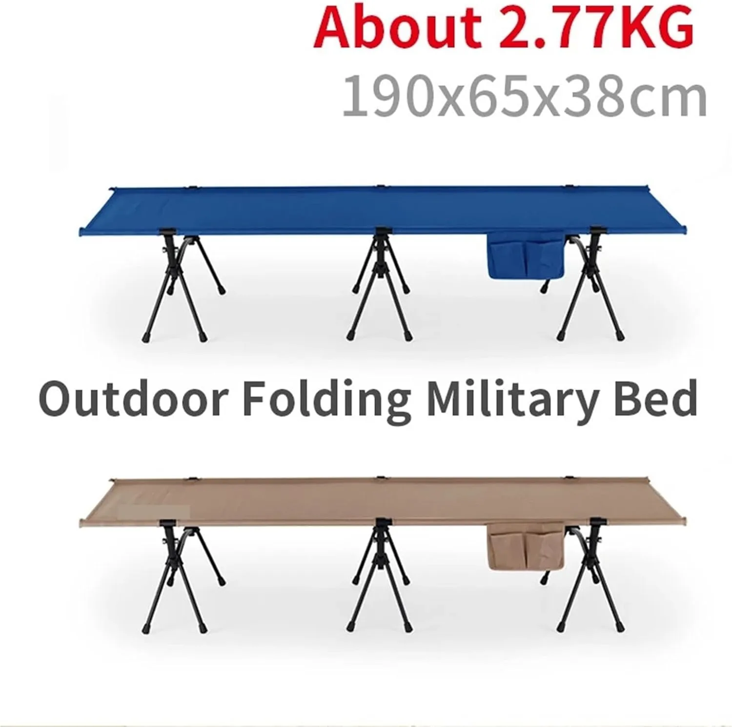 Camping Mat Bed Foldable Sturdy Tent Cot Office Single Folding Bed Travel Portable Hiking(Black)