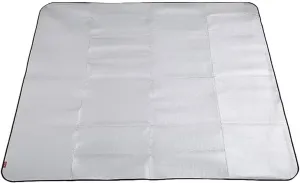 Camping Mat Foam Foil Aluminum Waterproof Cushion Foldable Outdoor Sleeping Mattress Insulated Footprint Pad for Camping Foam Pad Insulating Foil Mat with Carrying Bag