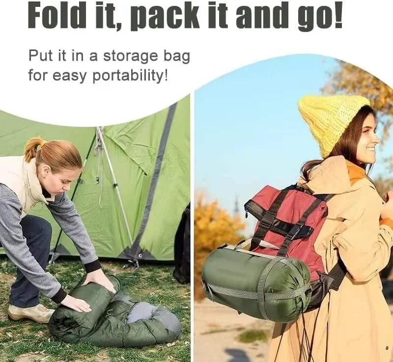 Camping Sleeping Bag Large Camping Sleeping Bag Lightweight 3 Season Loose Widen Huge Bag Long Size with Liner for Adult for Camping Hiking