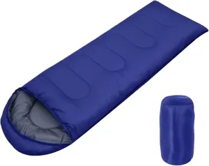 Camping Sleeping Bag Lightweight 4 Season Warm Envelope Backpacking Outdoor Mummy Cotton Winter Sleeping Bag