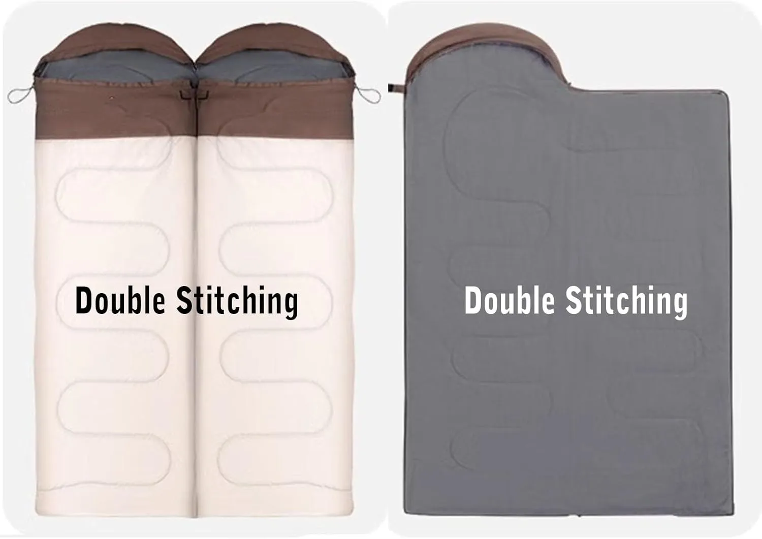 Camping Sleeping Bag,Adult Cotton Sleeping Bag,Splicable Double Sleeping Bag,Can Be Used in 4 Seasons Lightweight Waterproof Warm and Machine Washable,Suitable for Adults Men Women