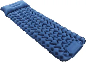 Camping Sleeping Pad Inflatable Mattress Lightweight Double Mattress Portable Camping Mat with Storage Bag for Outdoor Hiking Home