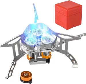 Camping Stove, Foldable Solar Charger Outlet, Multifunctional Power Supply, High-Efficiency, Fine-Tuned, 8.5x7.5x7.5cm, For Phone Camera Fans Outdoor Monitor Camping