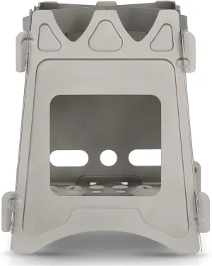 Camping Stove Stainless Steel Wood Burning Stove Potable Folding Lightweight Pocket Stove Portable Camping Stove