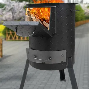 Camping Wood Stove, Portabel Wood Stove,Wood Burning Stove,with Extended Side Panels and Foldable Leg Frames,for Outdoor Cooking,Camping, Picnic,BBQ,Traveling,Survival