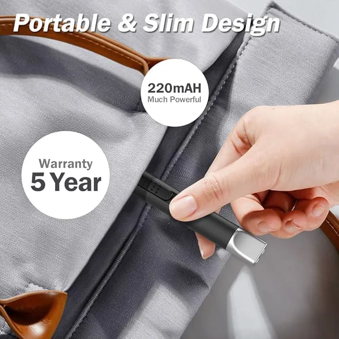 Candle Lighter, Electric Lighter Rechargeable USB Lighter, Arc Windproof Flameless Plasma Lighter Long Stick, No Butane Fluid, Perfect for Candle BBQ Camping Kitchen Stove, Black and White