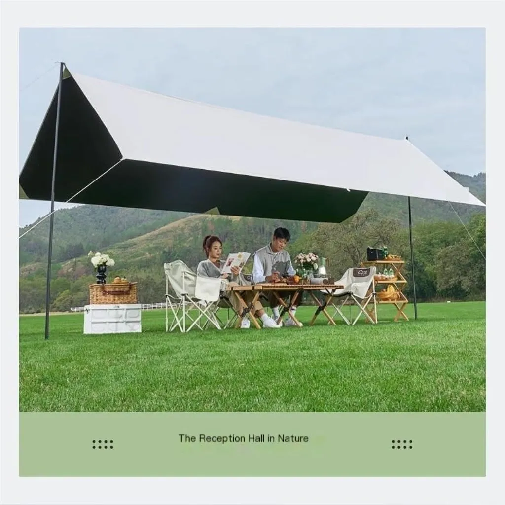 Canopy Awning Outdoor Canopy Tent Rain-Proof Camping Equipment Shed Camping Portable Sun-Proof and Rain-Proof Canopy Awning Canopy