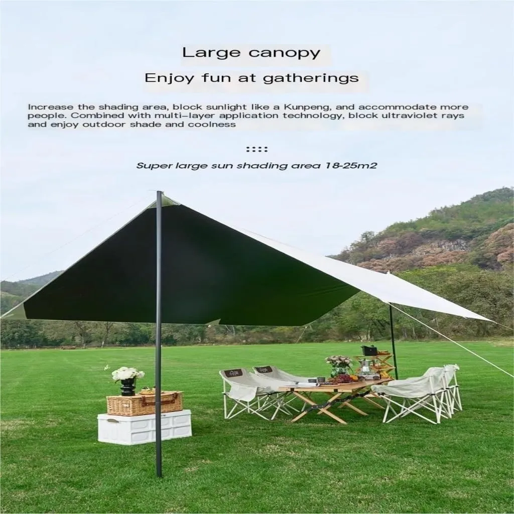 Canopy Awning Outdoor Canopy Tent Rain-Proof Camping Equipment Shed Camping Portable Sun-Proof and Rain-Proof Canopy Awning Canopy