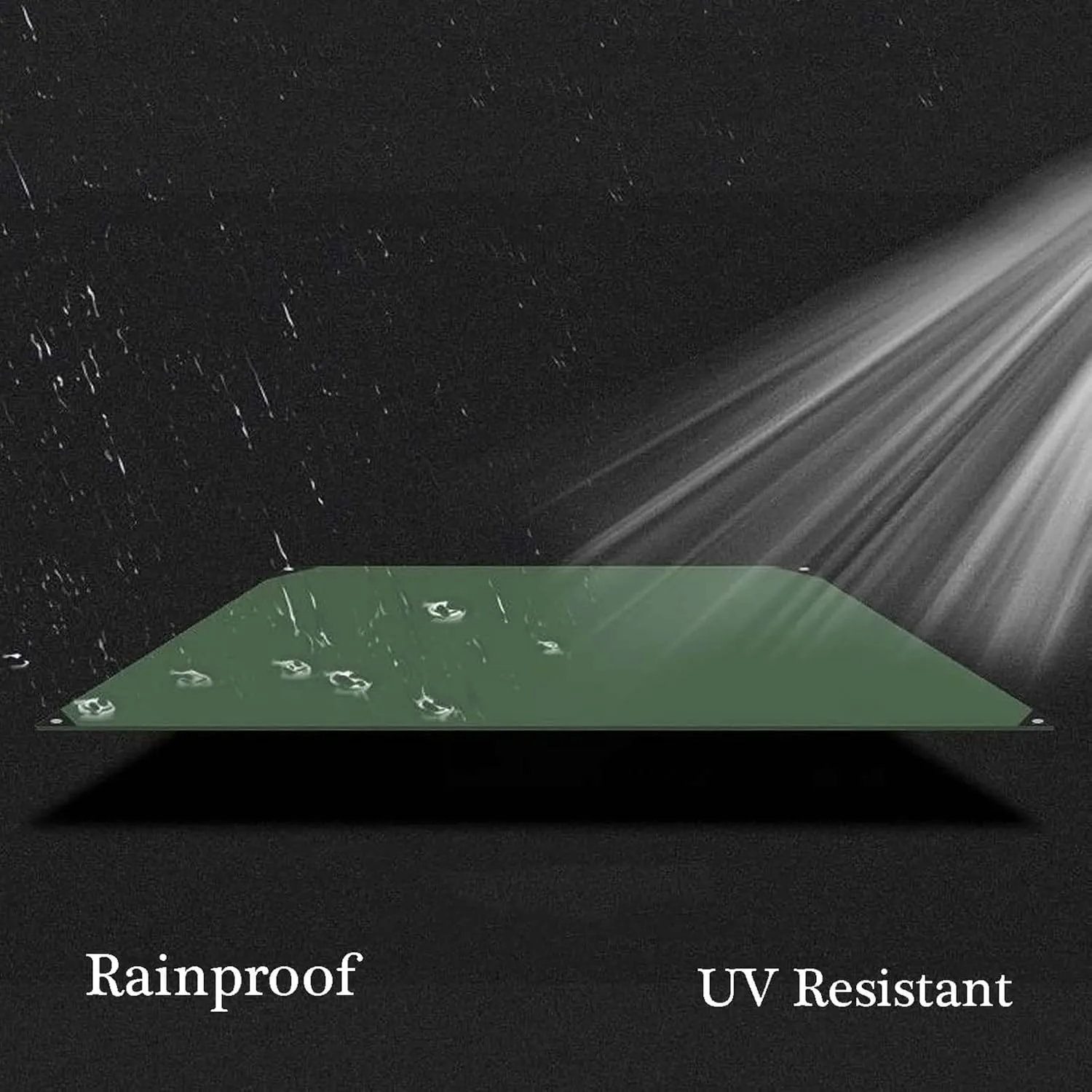 Canvas Tarps Waterproof 3.3x3.3ft, Heavy Duty Tarpaulin Cover, Tarp Cover Waterproof with Aluminum Grommets, Thick Tarp, for Roof, Outdoor, Patio, Ripstop, Rainproof