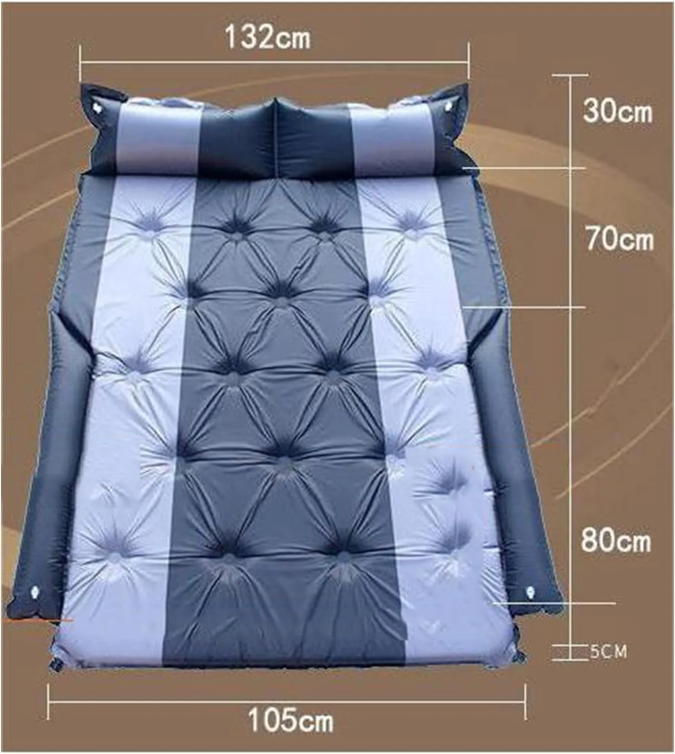 Car Air Mattress for Hyundai Santa Fe/Grand Santa Fe TM/DM/CM/SM 2001-2023 2024 2025, Inflatable Mattress Air Mattress Car Bed Sleeping Mattress Travel,B, normal