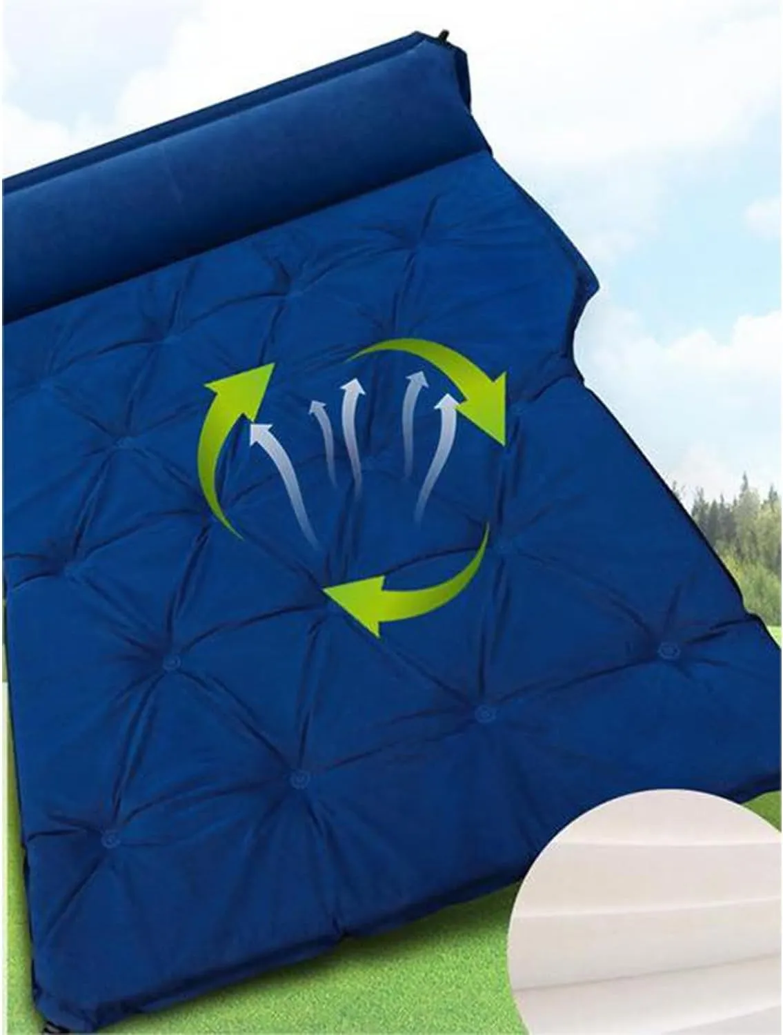 Car Air Mattress for Hyundai Santa Fe/Grand Santa Fe TM/DM/CM/SM 2001-2023 2024 2025, Inflatable Mattress Air Mattress Car Bed Sleeping Mattress Travel,B, normal