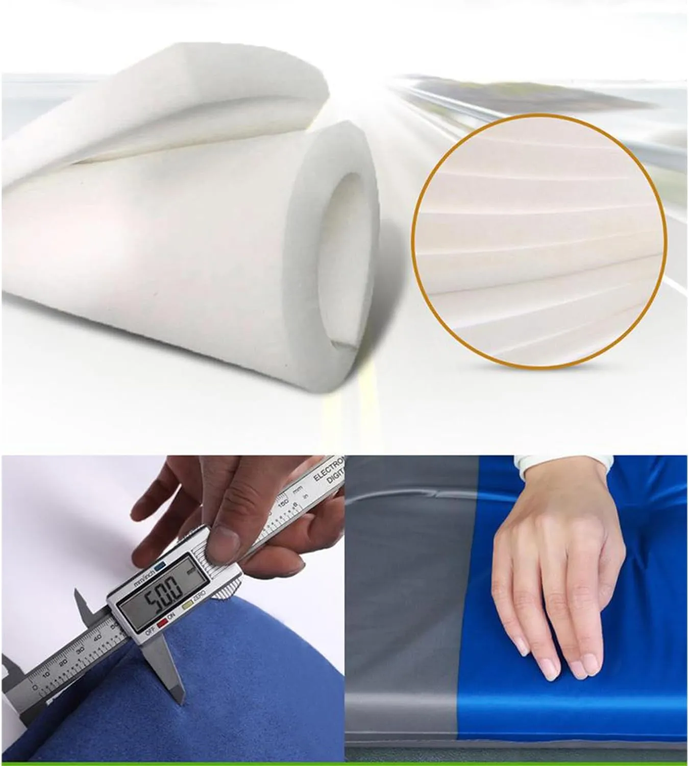 Car Air Mattress for Hyundai Santa Fe/Grand Santa Fe TM/DM/CM/SM 2001-2023 2024 2025, Inflatable Mattress Air Mattress Car Bed Sleeping Mattress Travel,B, normal