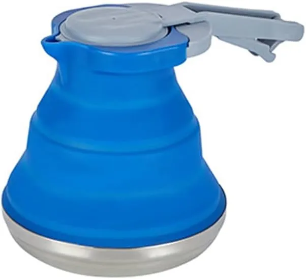 Cative Portable Silicone Kettle Outdoor Silica Gel Folding Coffee Compssion Leak Proof Travel Camping Kettle 1500ML
