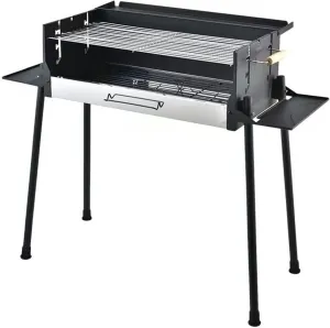 Charcoal Barbecues, Grill Outdoor BBQ, Metal Camping Barbecue Stove, Foldable & Portable for Traveling Picnics Garden Beach Party