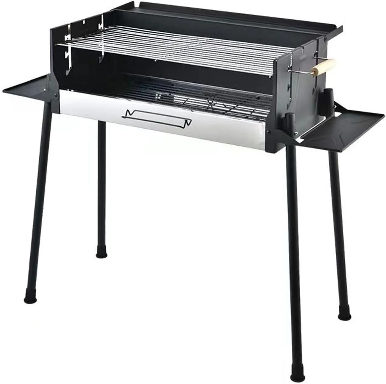 Charcoal Barbecues, Grill Outdoor BBQ, Metal Camping Barbecue Stove, Foldable & Portable for Traveling Picnics Garden Beach Party